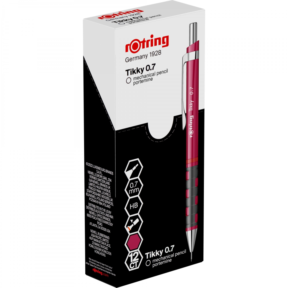 Creion mecanic 0.7mm tikky 3 magenta rotring [5]