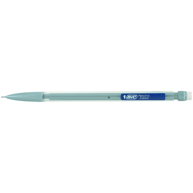 Creion mecanic Bic Matic 820958, 0.5mm, corp plastic gri, cu guma de sters [3]