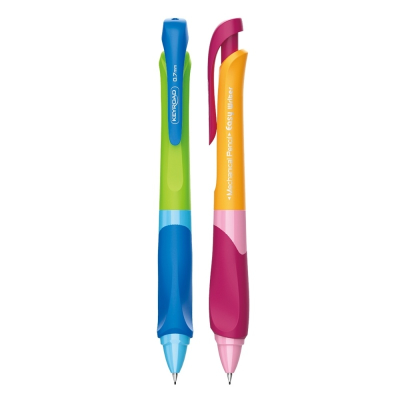Creion mecanic Keyroad KR971506, 0.7mm, grip ergonomic, corp plastic diverse culori, blister (+1 set mine) [3]