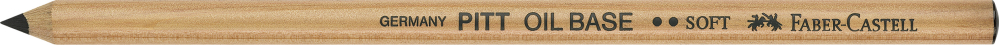 Creion ulei pastel pitt negru soft faber-castell [2]