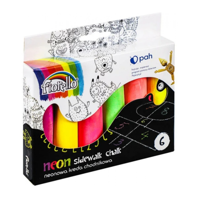 Creta color Fiorello Jumbo 170-2599, pentru asfalt, set 6 buc [1]