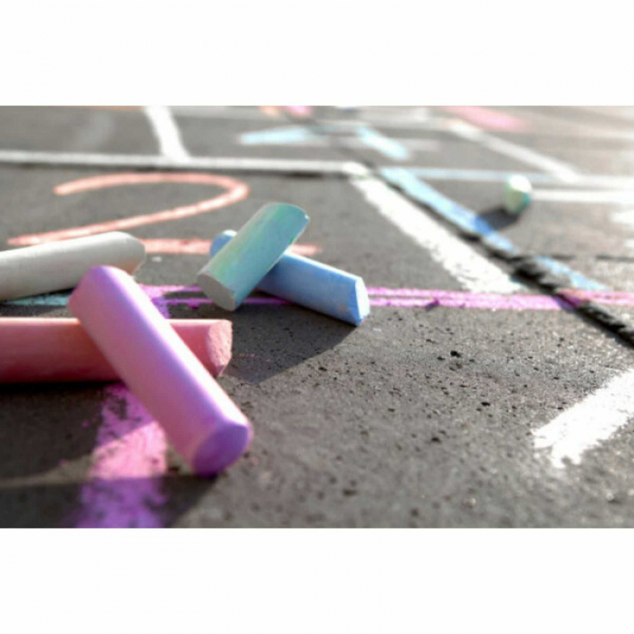 Creta colorata pentru desen pe asfalt, 6 buc - Micostore.ro [3]
