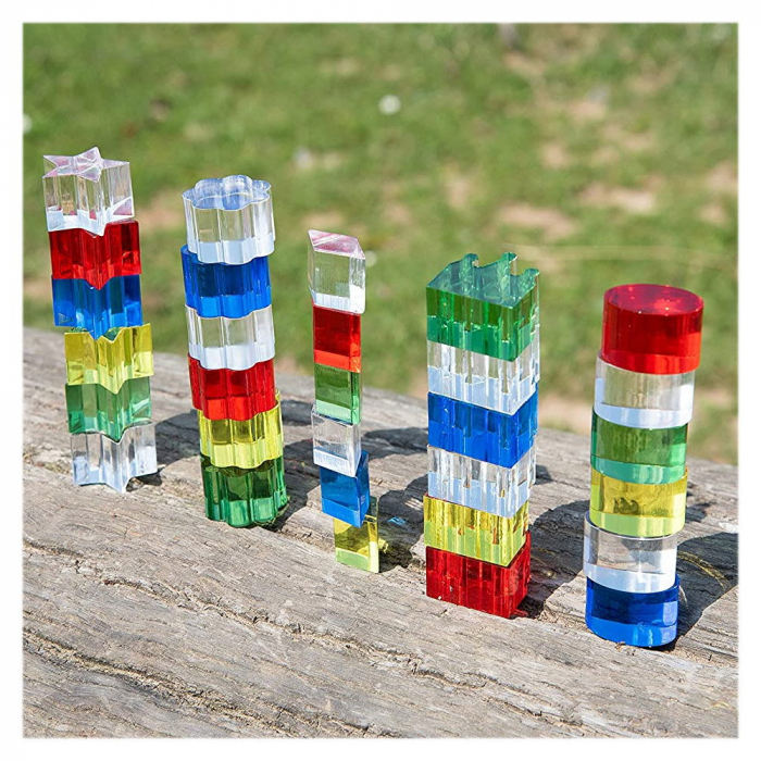 Cristale colorate transparente, set 30 de piese, TickiT, 3-8 ani [4]