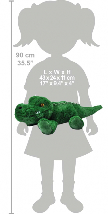 Crocodil Ecokins - Jucarie Plus Wild Republic 30 cm [2]