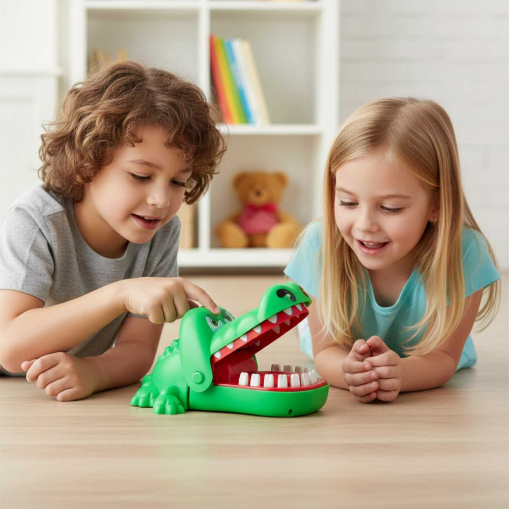 Joc Crocodilul la dentist pentru copii, interactiv, fara baterii [2]