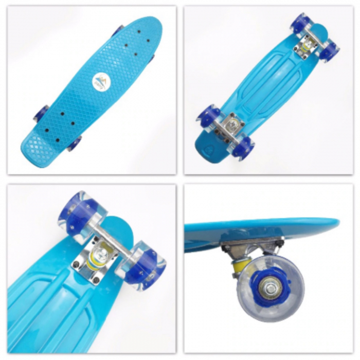 Skateboard copii cu luminite ⭐ Penny board mini cruise. [3]