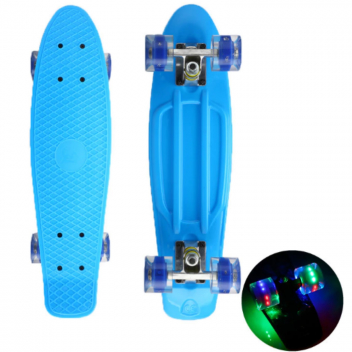 Skateboard copii cu luminite ⭐ Penny board mini cruise. [1]
