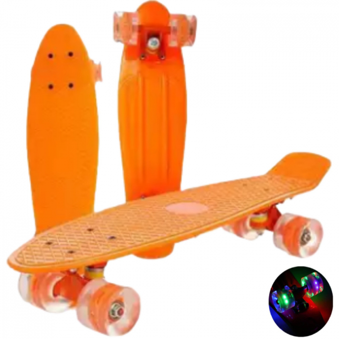 Cruise Penny Board pentru copii - skateboard mini cruiser Portocaliu. [1]