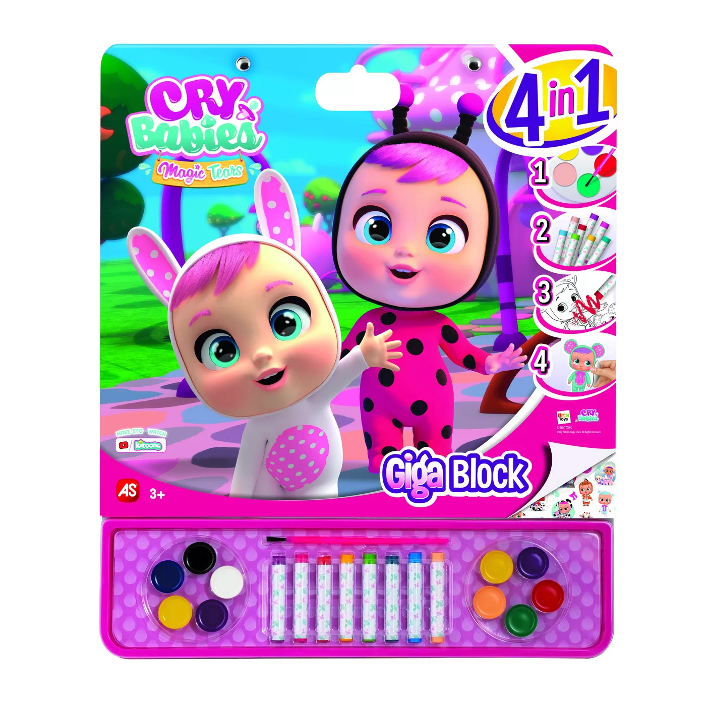 Cry babies set pentru desen giga block 4 in 1, varsta de la 3 ani la 6 ani [1]