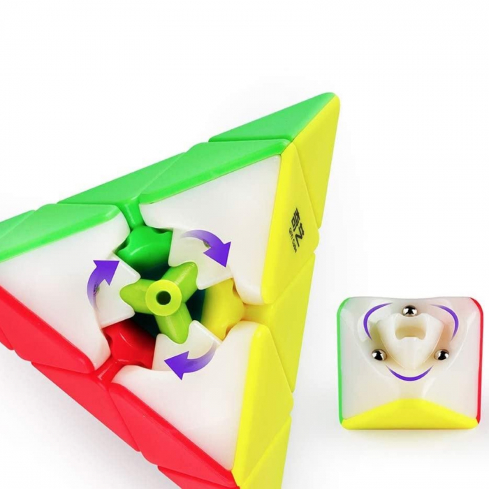 Cub Rubik 3x3x3 Moyu Pyraminx Stickerless - Joc de Inteligenta [4]