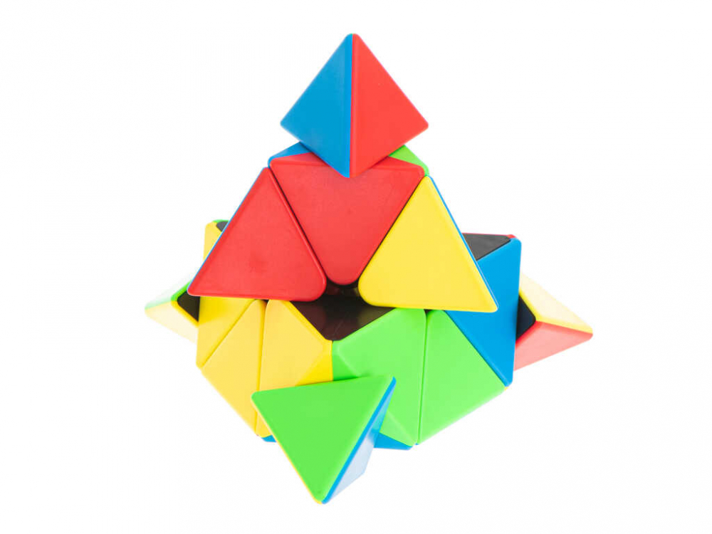 Cub Rubik 3x3x3 Moyu Pyraminx Stickerless - Joc de Inteligenta [2]