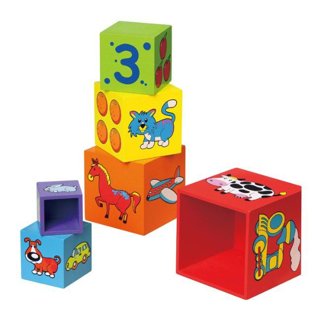 Cuburi de lemn Viga Toys [3]