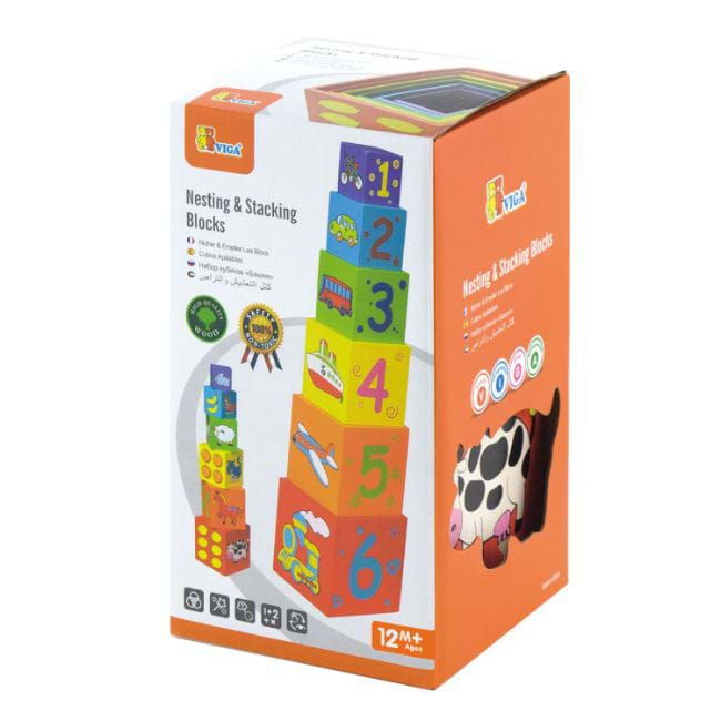 Cuburi de lemn Viga Toys [6]