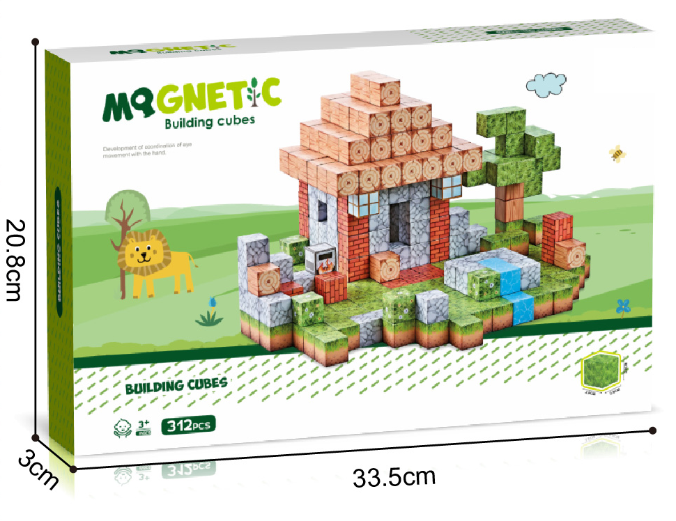 Cuburi magnetice - In natura 312 piese (2 cm) [2]