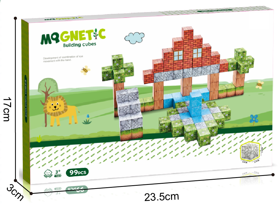 Cuburi magnetice - In natura 99 piese (2 cm) [2]