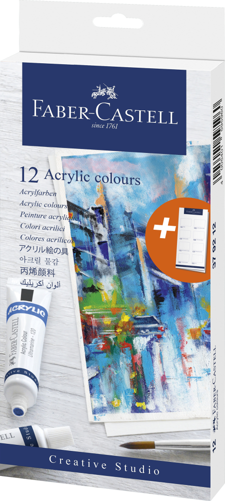 Culori acrilice 12 culori 20ml faber-castell [2]