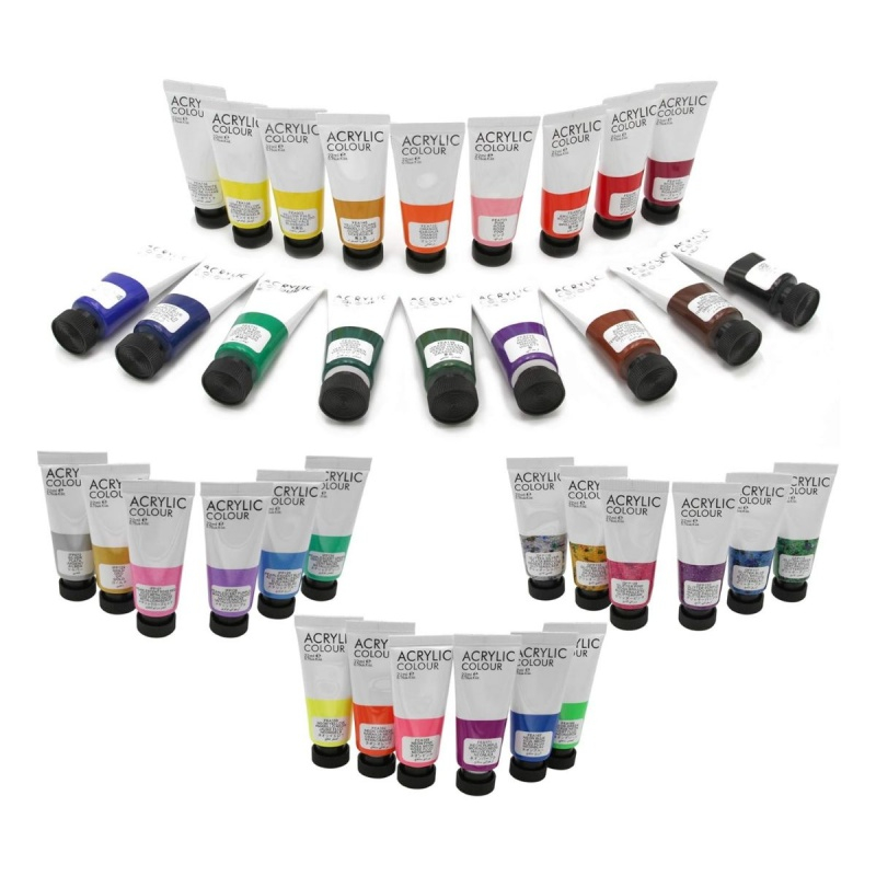 Culori acrilice Magi-Wap Art Rangers, 36 culori x 22ml, culori de baza, culori pastel, metalice, cu sclipici, FEA3622T-2 [2]