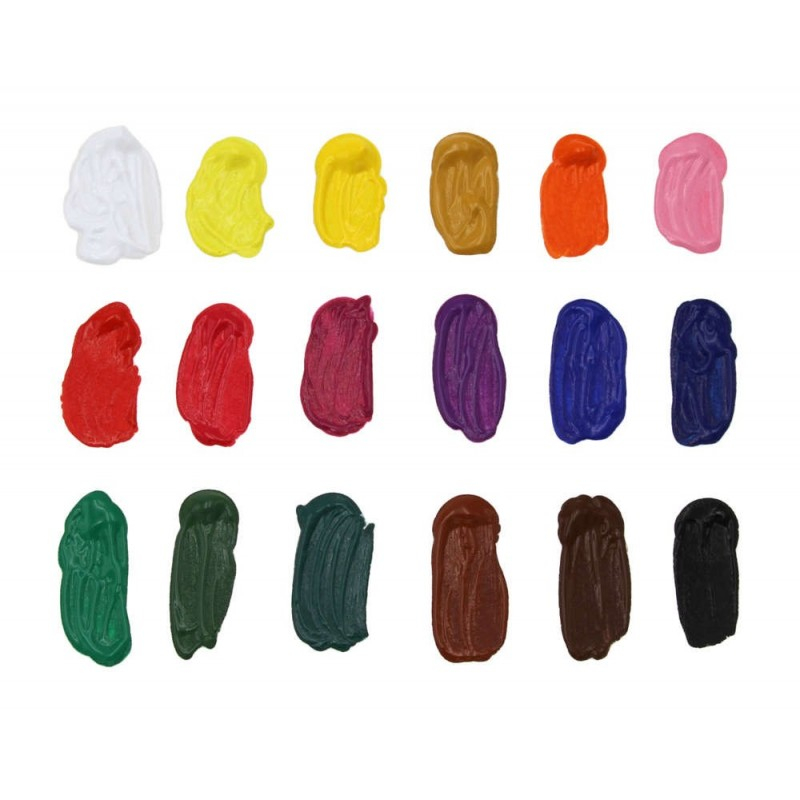 Culori acrilice Magi-Wap Art Rangers, 36 culori x 22ml, culori de baza, culori pastel, metalice, cu sclipici, FEA3622T-2 [3]
