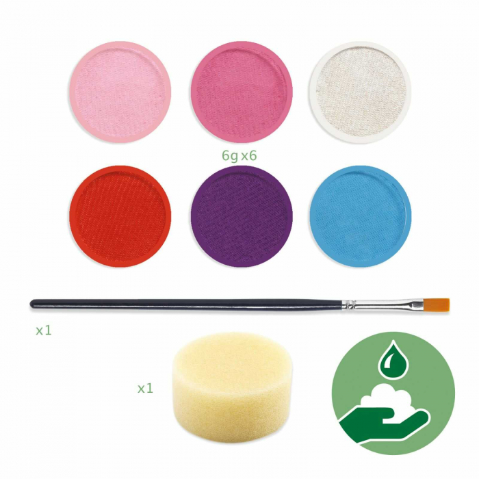 Culori make-up non alergice, pastel, varsta 3 - 6, 6 - 9 ani, Baiat, Fata [2]