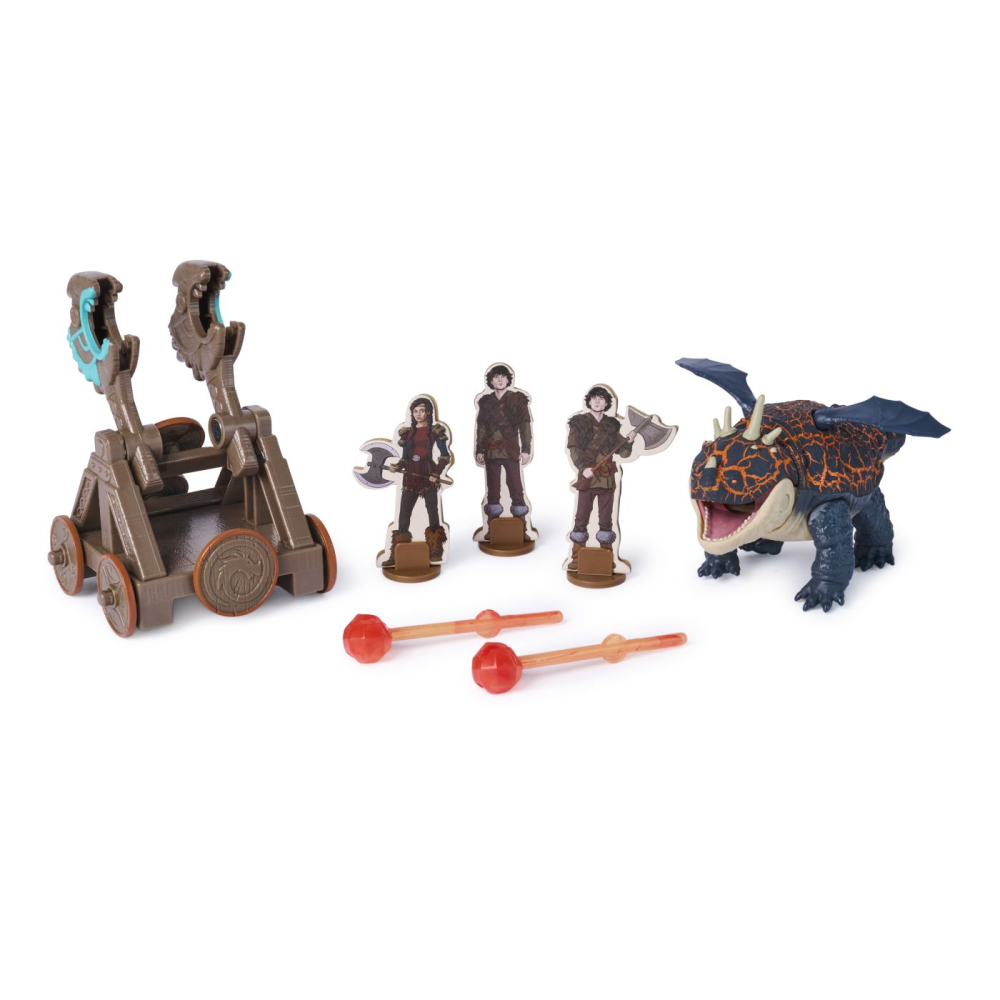 Cum sa iti dresezi dragonul incercarea flacarii set de joaca catapulta explozie si dragonul gronckle [3]