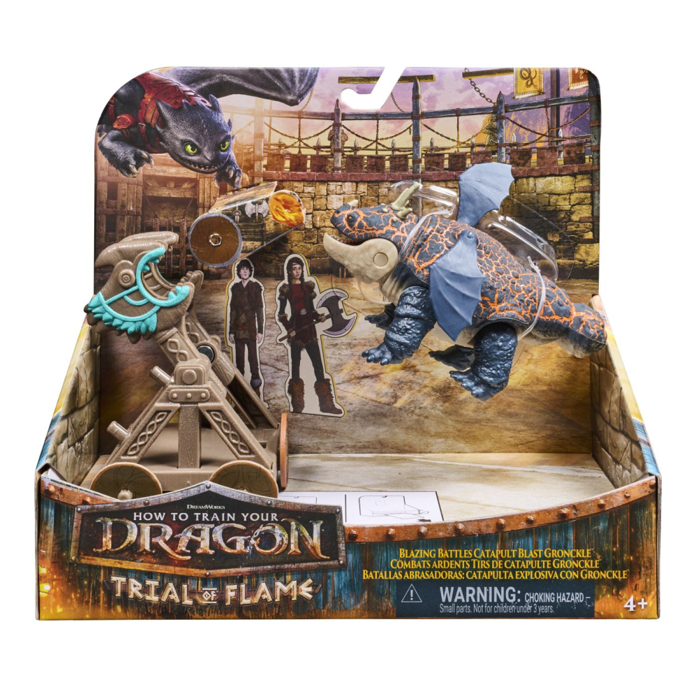 Cum sa iti dresezi dragonul incercarea flacarii set de joaca catapulta explozie si dragonul gronckle [2]