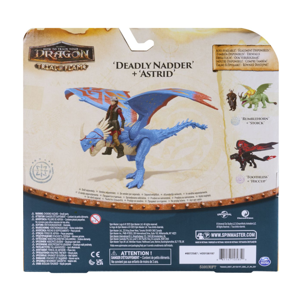 Cum sa iti dresezi dragonul incercarea flacarii set dragon deadly nadder si figurina astrid [6]