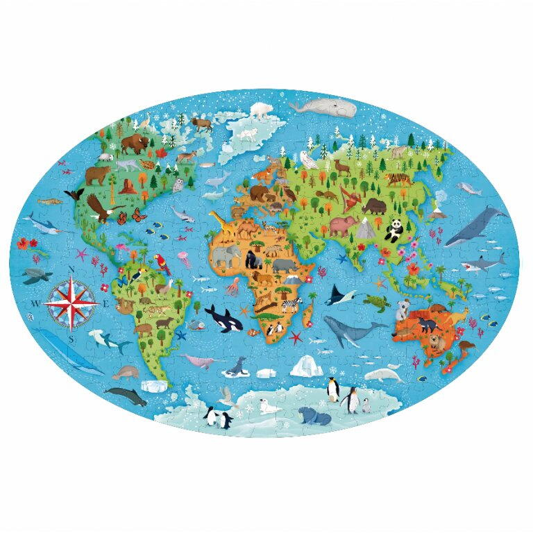 Cunoaste si exploreaza - Puzzle Animale pe cale de disparitie (205 piese) [5]