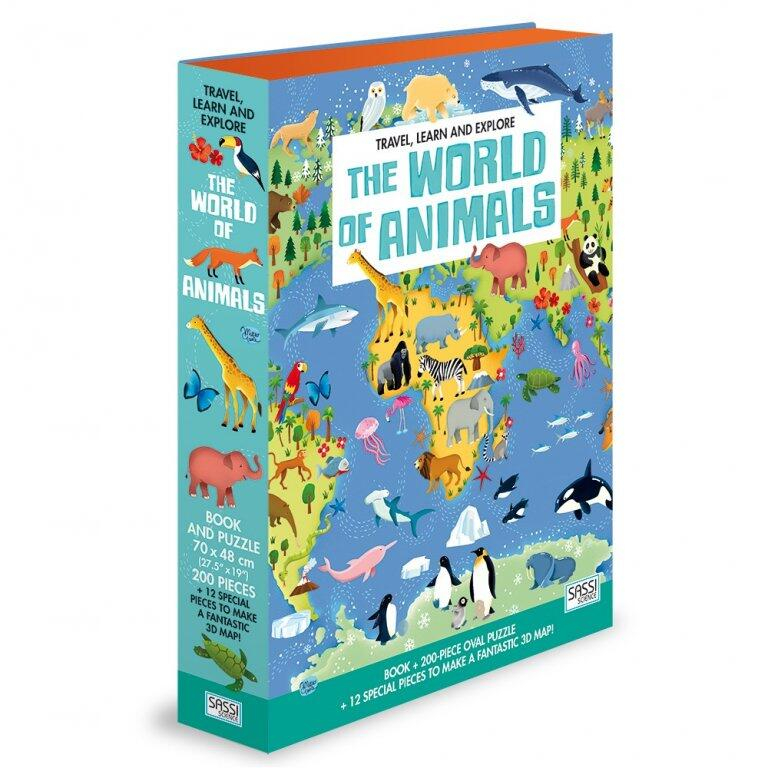 Cunoaste si exploreaza -  Puzzle Lumea animalelor (200 piese) [1]