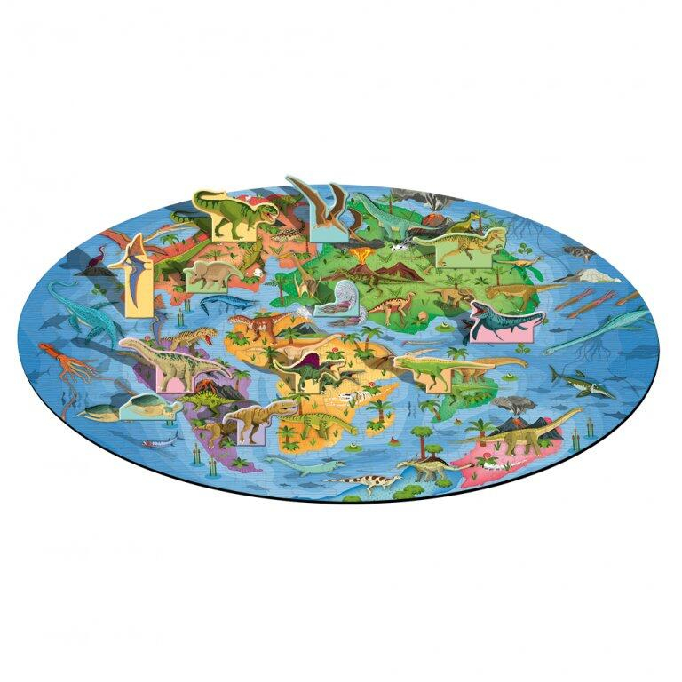 Cunoaste si exploreaza - Puzzle Lumea dinozaurilor (200 piese) [2]