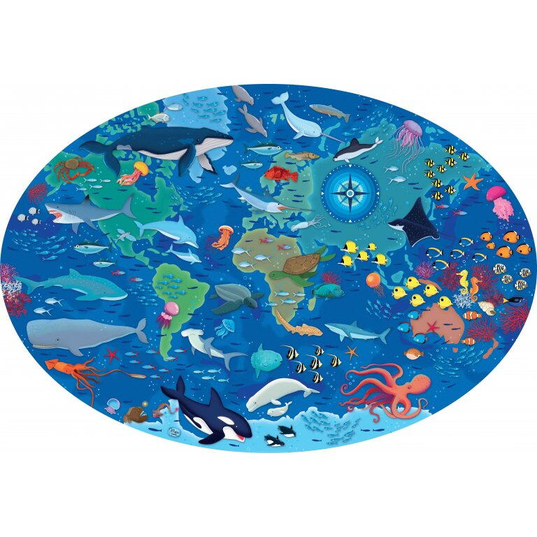 Cunoaste si exploreaza - Puzzle Mari si oceane (205 piese) [2]