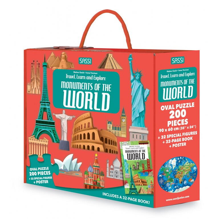 Cunoaste si exploreaza - Puzzle Monumentele lumii (200 piese) [1]