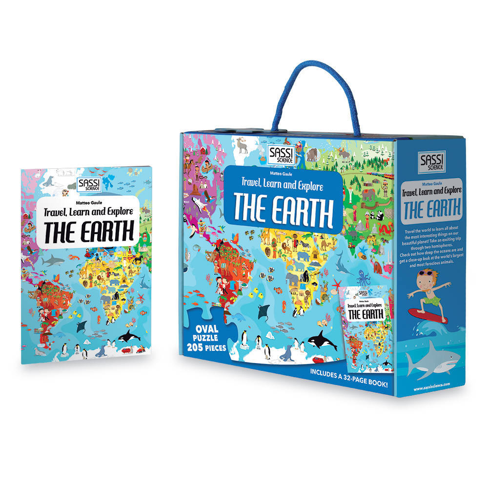 Cunoaste si exploreaza - Puzzle Planeta Pamant (205 piese) [1]