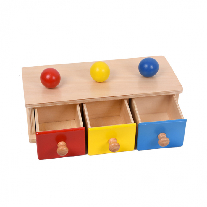 Jucarie material didactic Montessori - Cutia permanentei cu bila. [4]