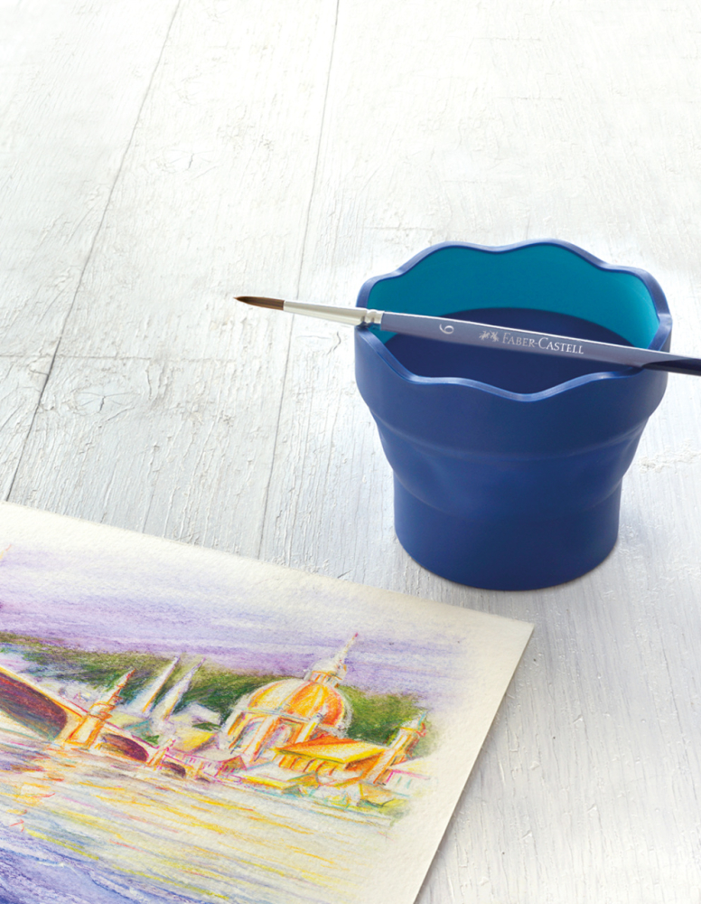 Cutie apa click-go albastra faber-castell [5]