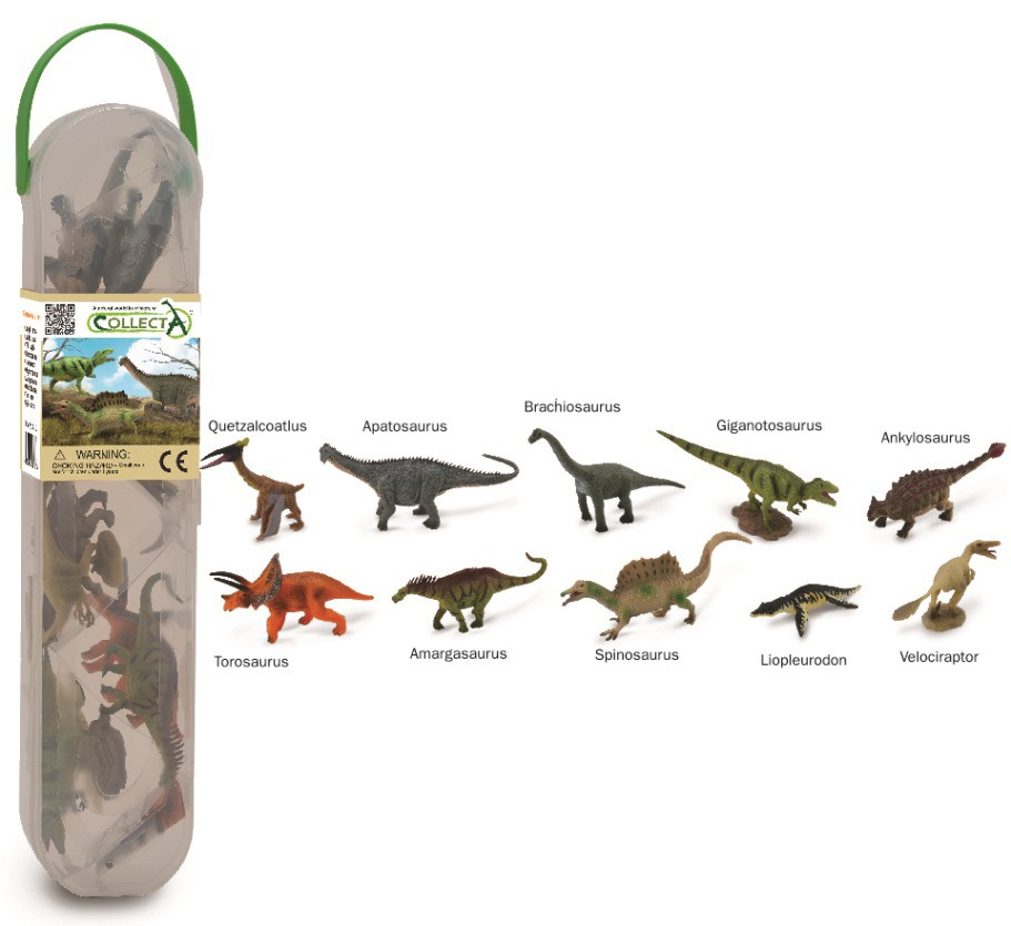 Cutie cu 10 minifigurine Dinozauri set 2 [1]