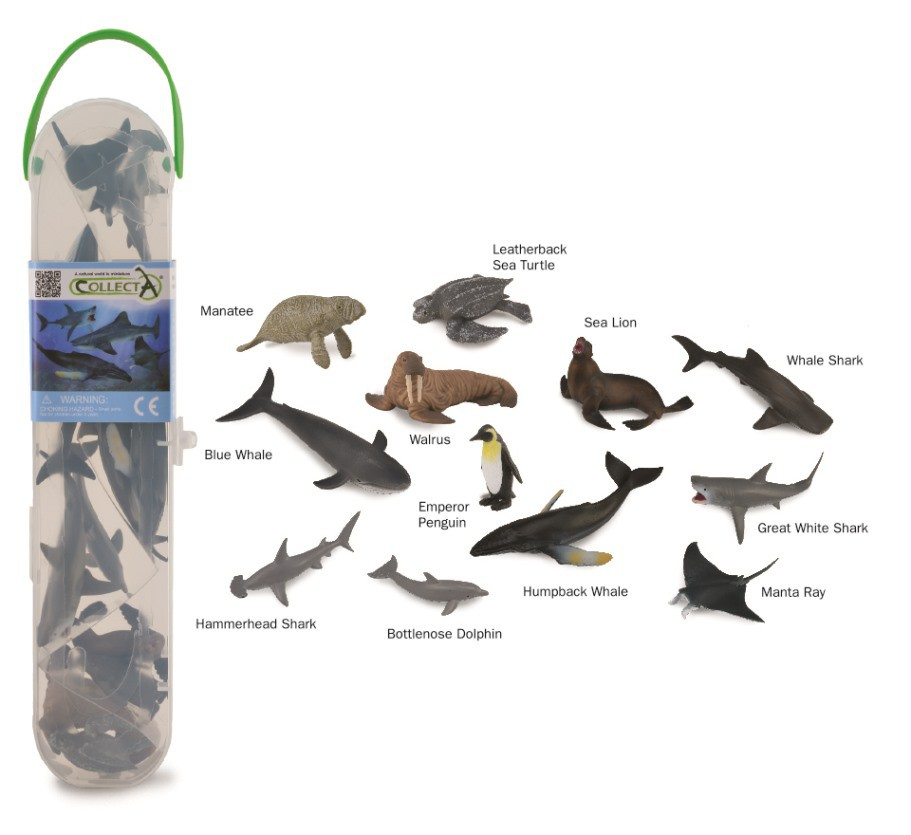 Cutie cu 12 minifigurine Animale marine Set 1 [1]