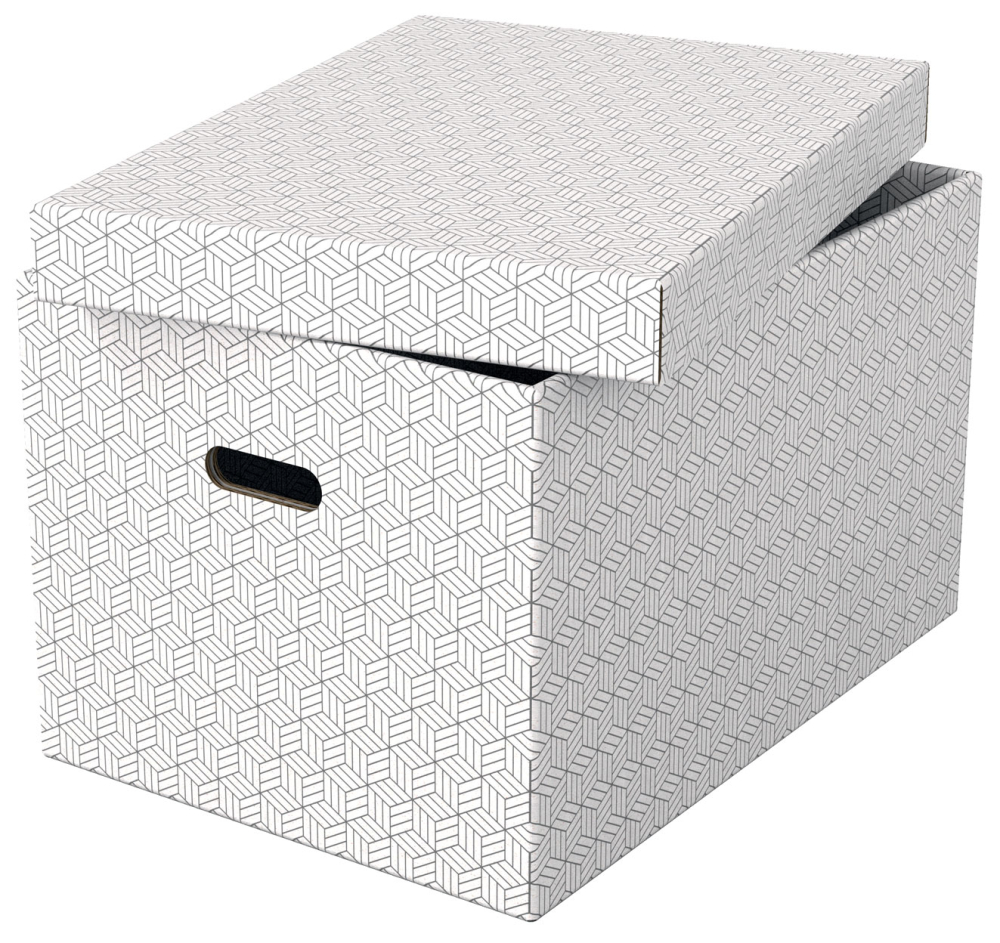 Cutie depozitare cu capac 51 x 35 x 30cm alba recycled fsc 3/set esselte [4]