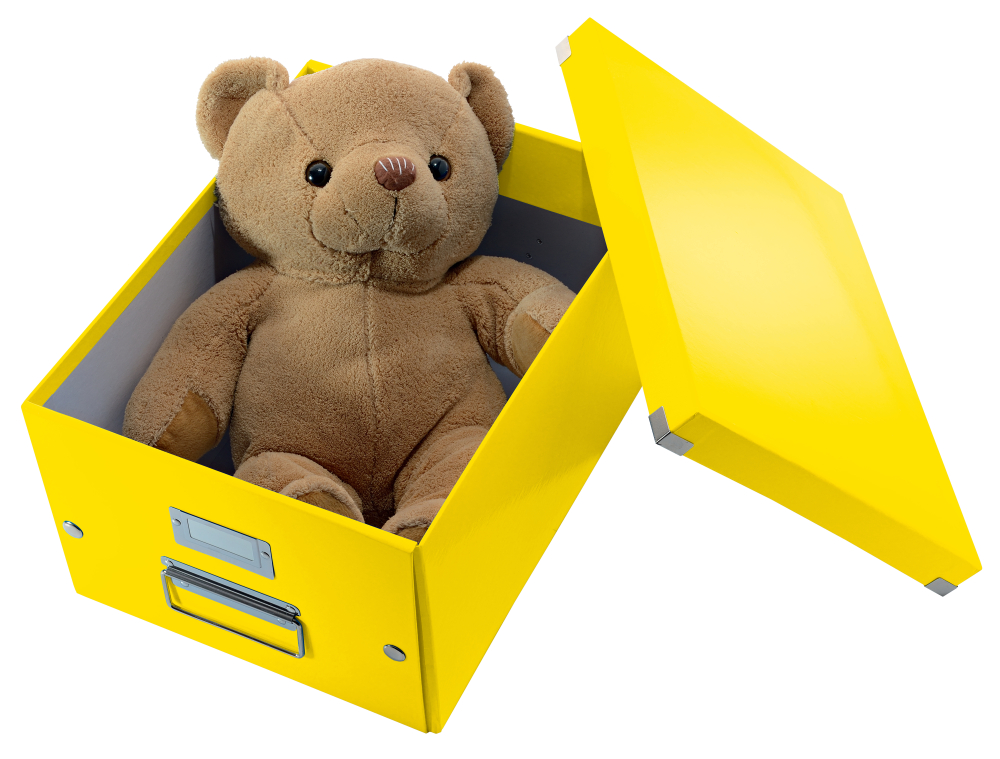Cutie depozitare medie galbena click&store leitz [4]