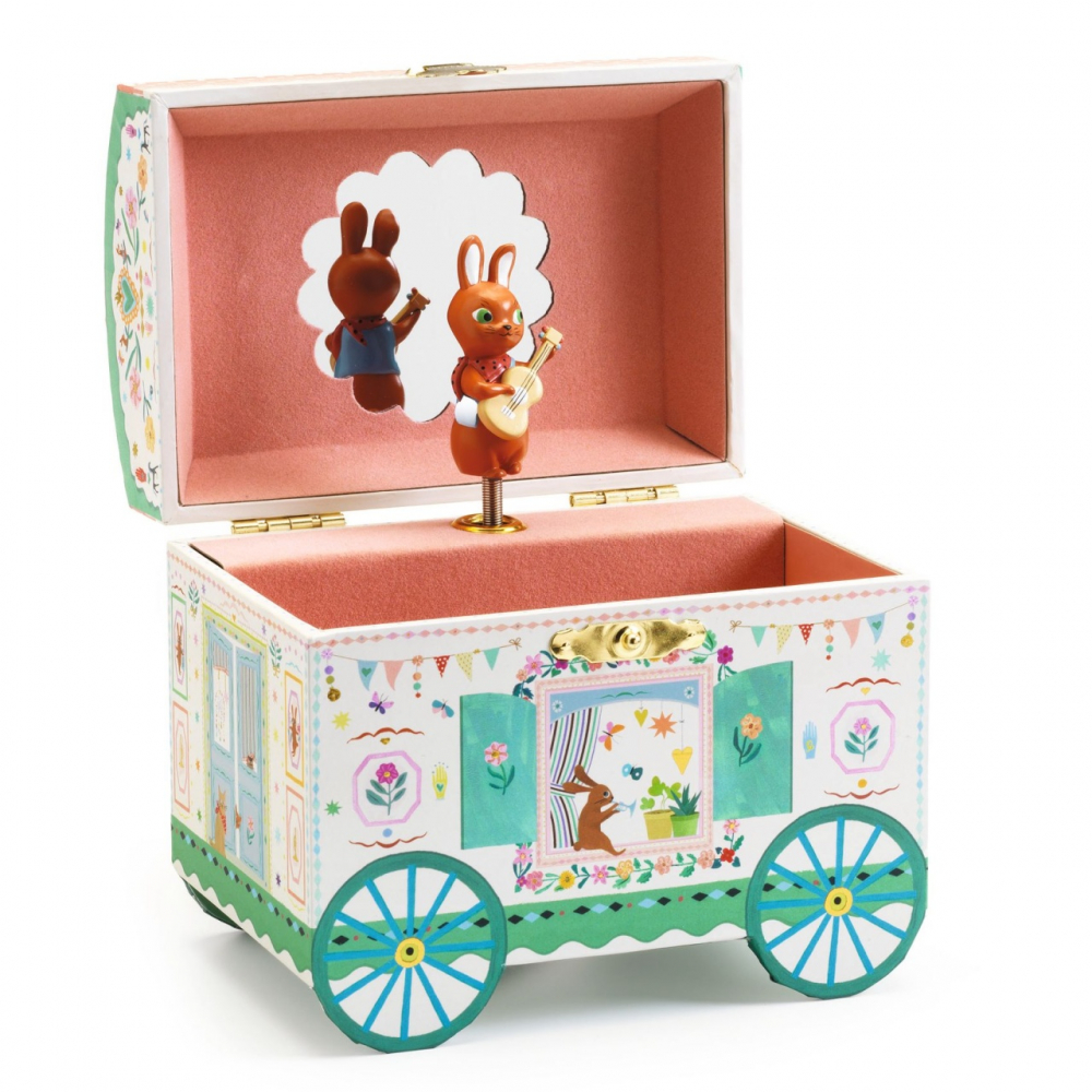 Cutie muzicala Enchanted Caravan, Djeco, varsta 3 - 6, 6 - 9 ani, Fata [2]