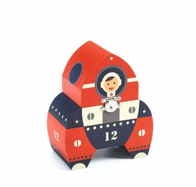 Cutie muzicala cu cheita-vehicul spatial pentru copii, Djeco, varsta 3 - 6, 6 - 9 ani, Baiat [2]