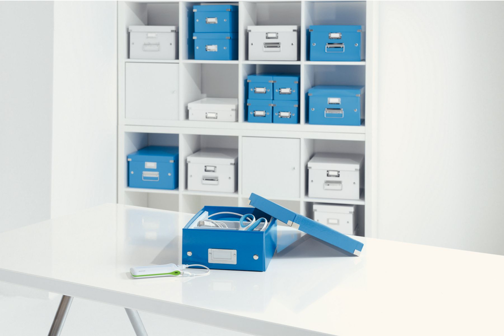 Cutie organizer medie albastra click&store leitz [5]