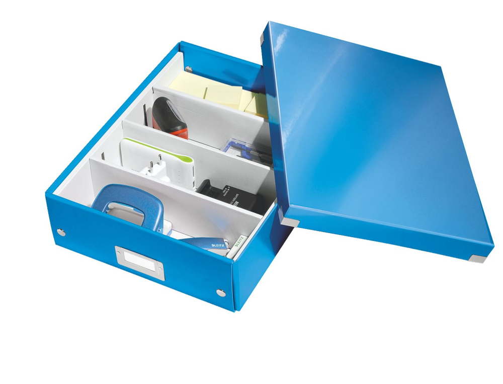 Cutie organizer medie albastra click&store leitz [2]