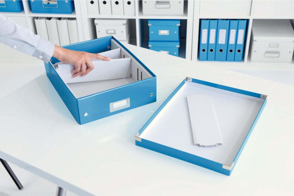 Cutie organizer medie albastra click&store leitz [4]