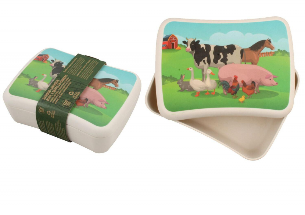 Cutie pentru pranz din bambus- Animalute domestice [2]