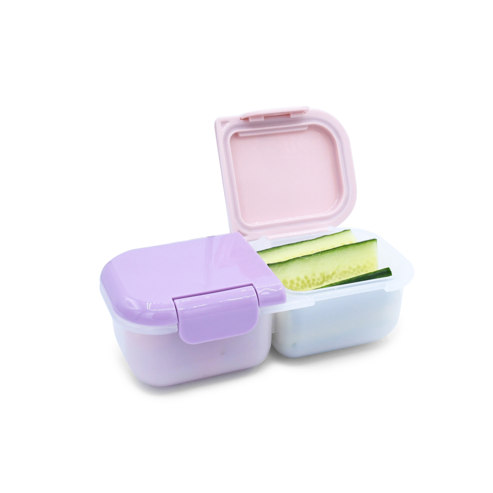 Cutie snack 2 compartimente, melii, blush berry copii cu varsta peste 0 luni [3]