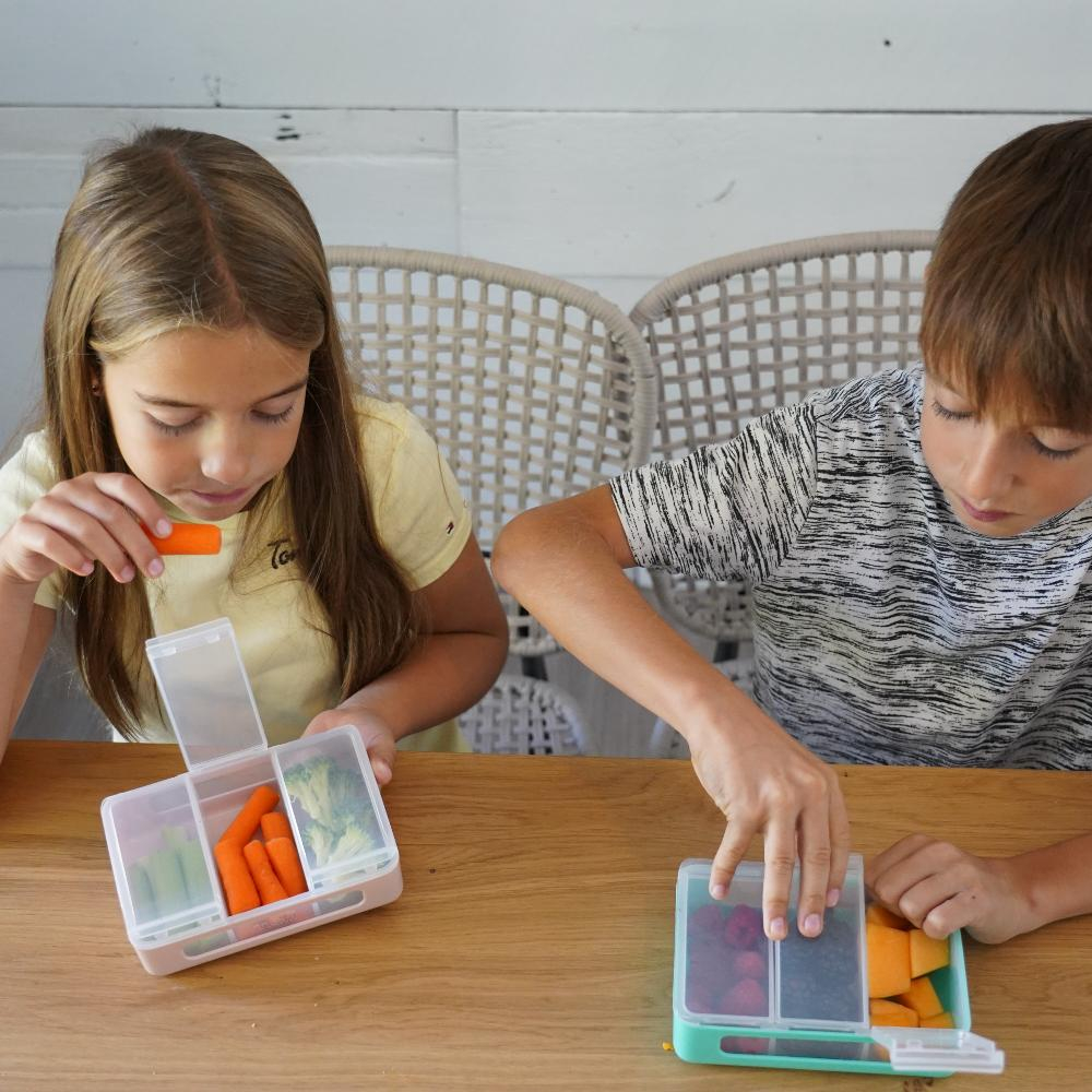 Cutie snack 3 compartimente, melii, pine green copii cu varsta peste 0 luni [2]