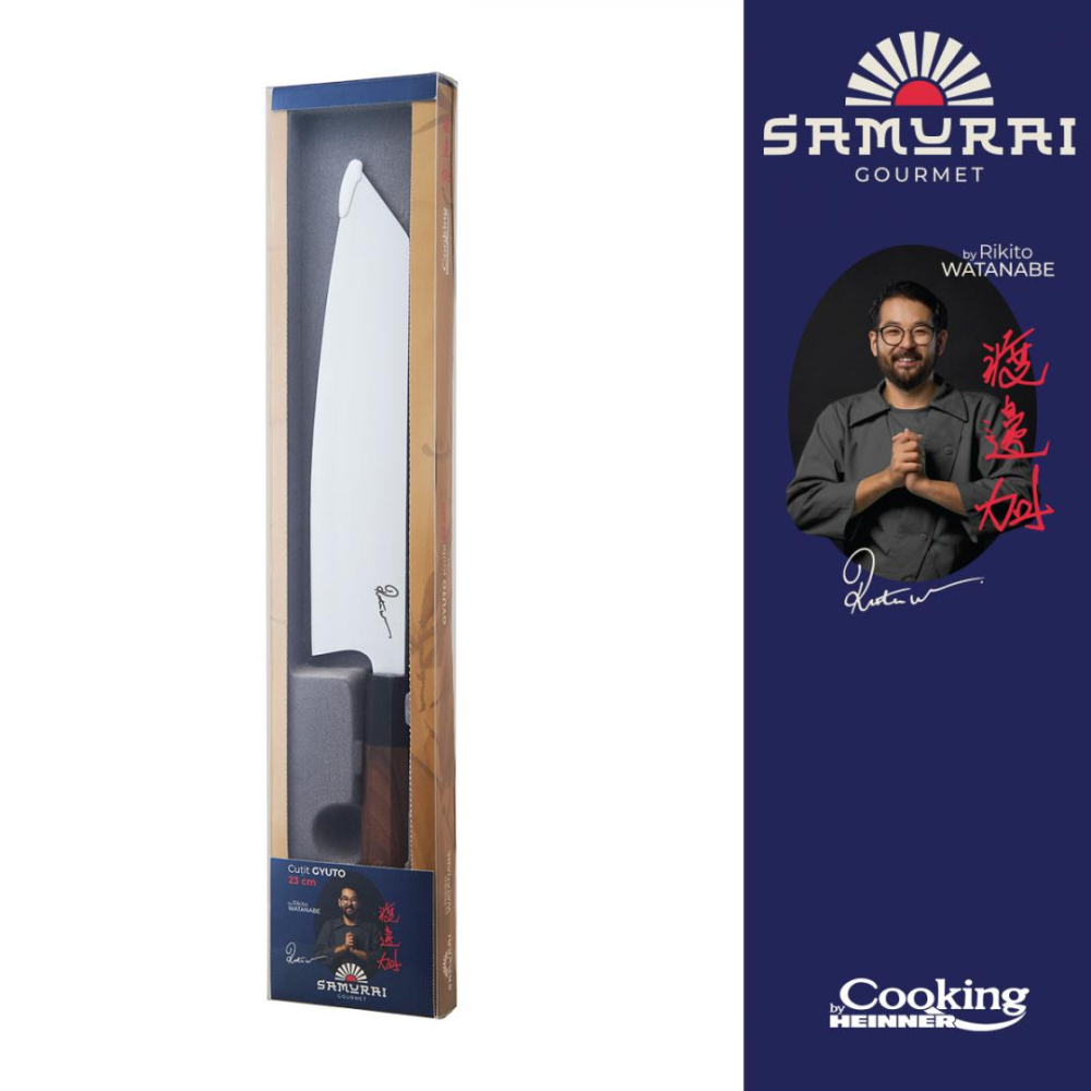 Cutit gyuto 23 cm, rikito watanabe, samurai gourmet, cooking by heinner [5]