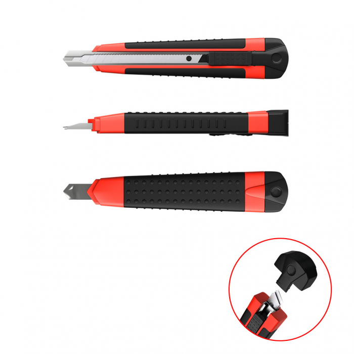 Cutter cu sistem auto-lock, 9 mm, tip sageata [2]