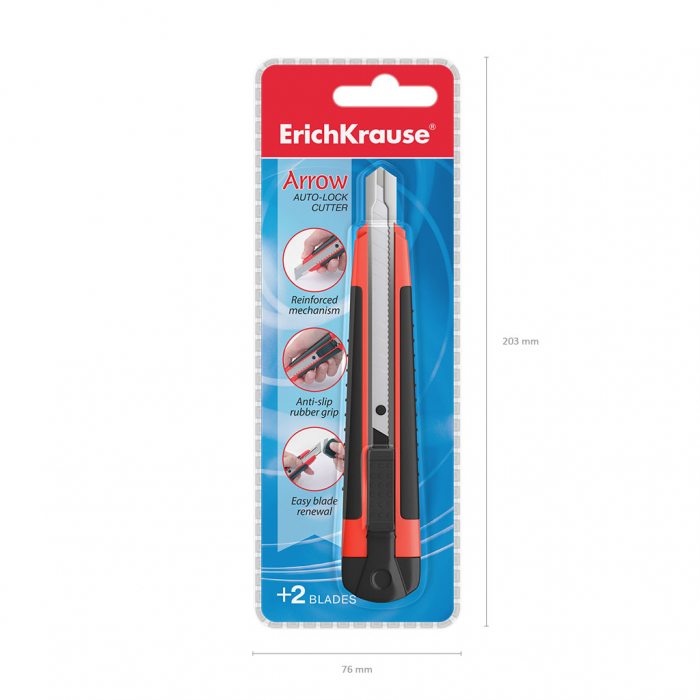 Cutter cu sistem auto-lock, 9 mm, tip sageata [4]