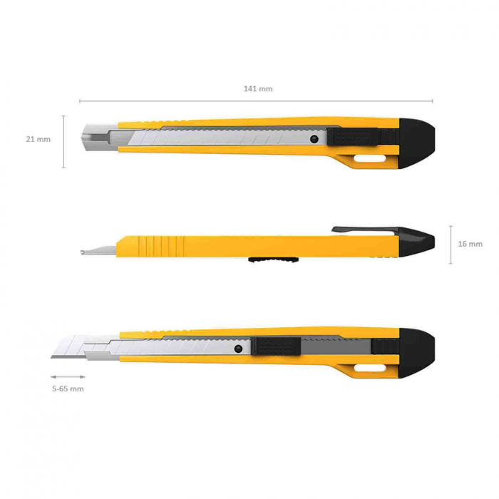 Cutter cu sistem auto-lock, 9 mm [4]